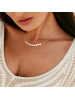 Collier Jan White - Or Blanc